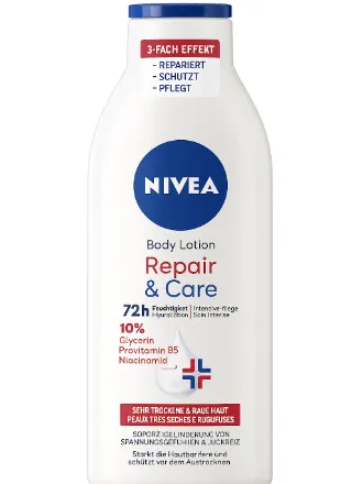 NIVEA Vücut losyonu onarım ve bakım, çok kuru ciltler için vücut kremi