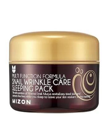 SNAIL WRINKLE BAKIM UYUMA PAKETİ (80 g) Kore cilt bakımı – gece maskesi – Nemli, genç bir cilt ile uyanın, gece bakımı